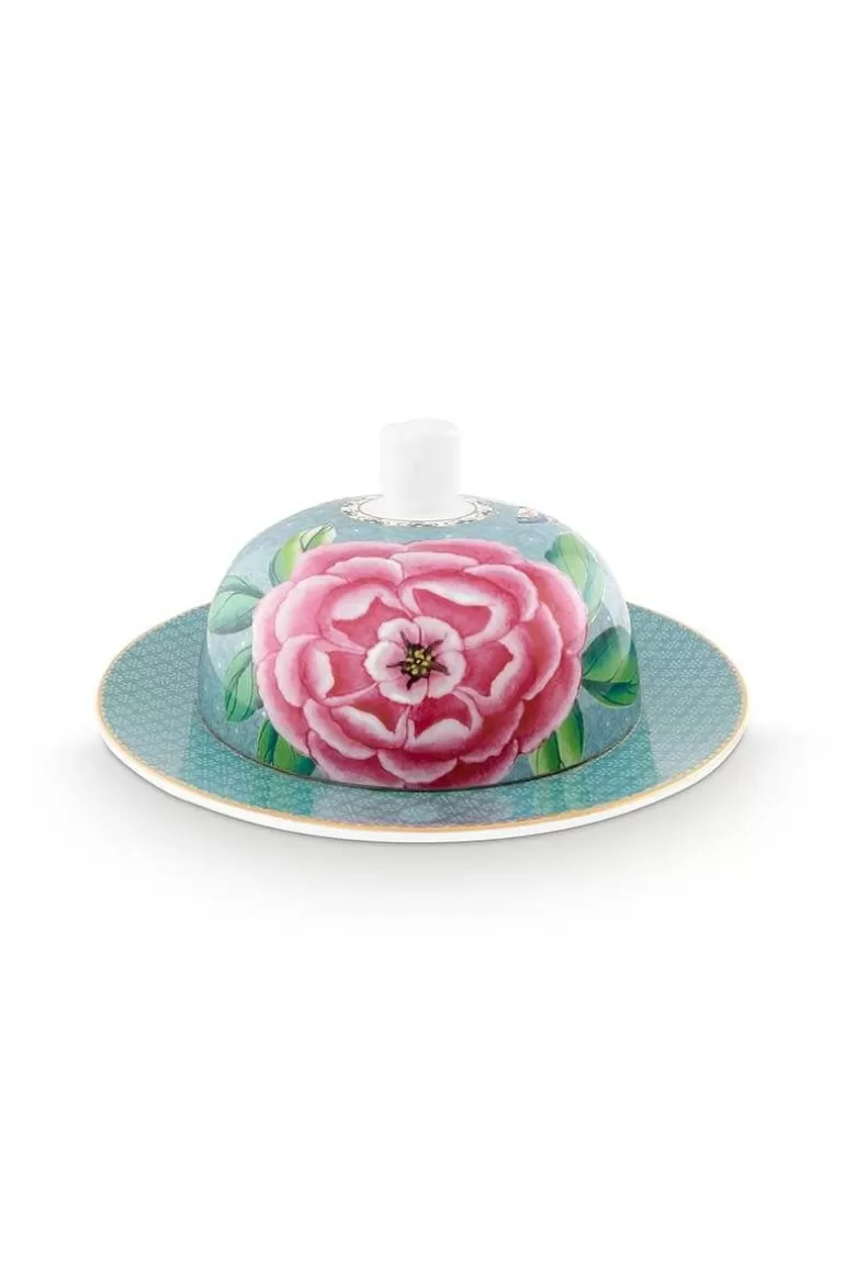 Butterschalen<Pip Studio Blushing Birds Butterschale Runde Blau