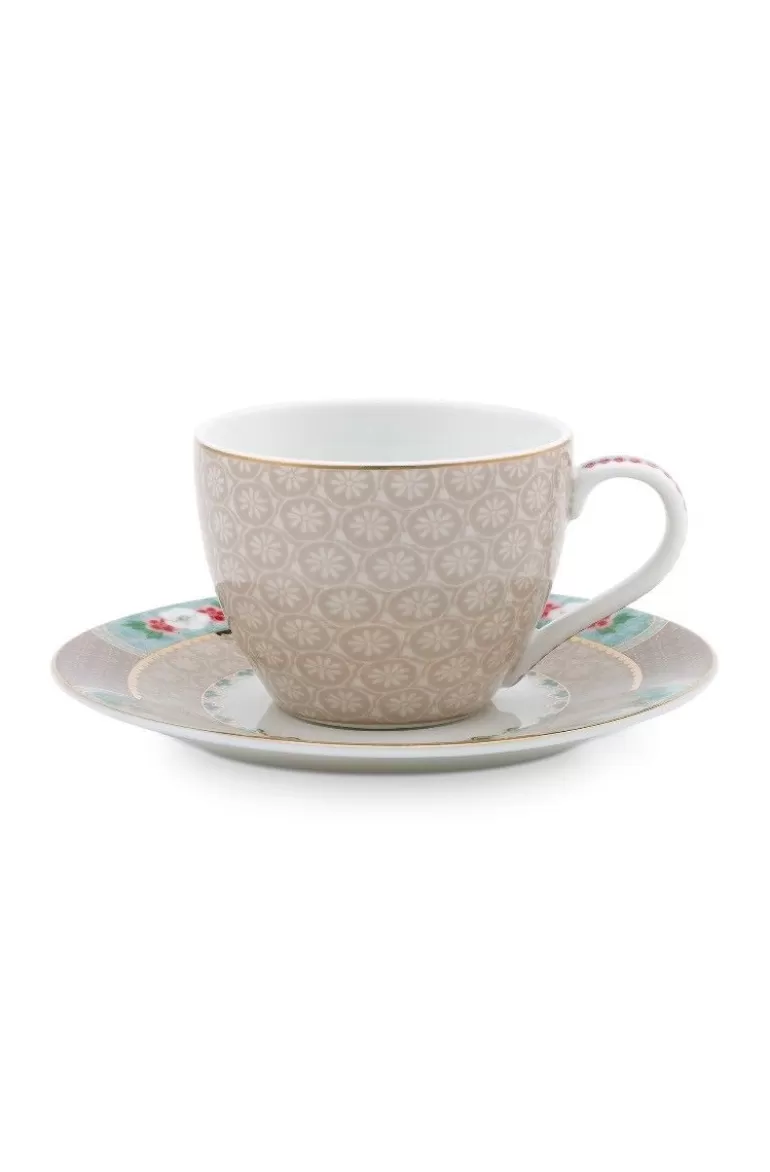 Tasse & Untertasse<Pip Studio Blushing Birds Espresso Tasse & Untertasse Khaki