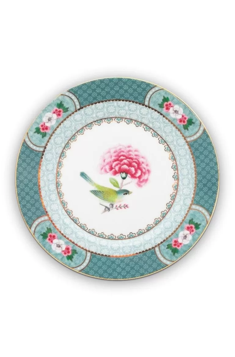 Gebäckteller<Pip Studio Blushing Birds Gebäckteller Blau 17 Cm