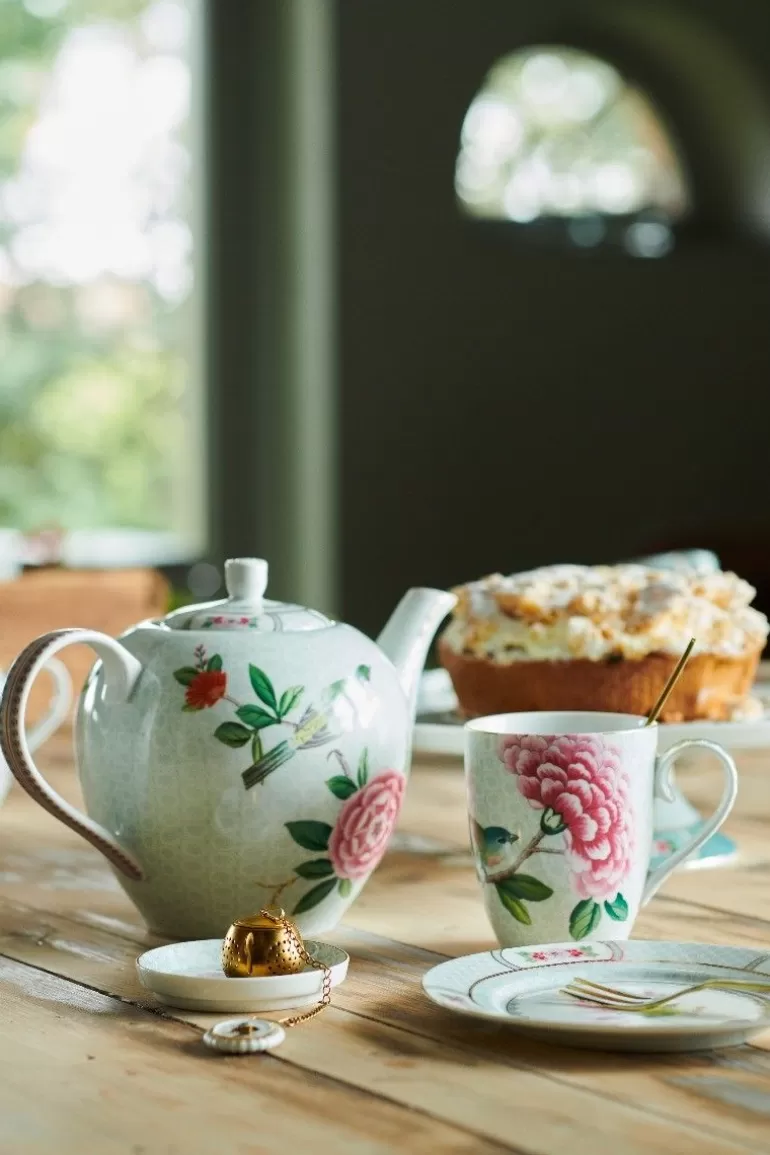 Gebäckteller<Pip Studio Blushing Birds Petit Four 12 Cm Weis