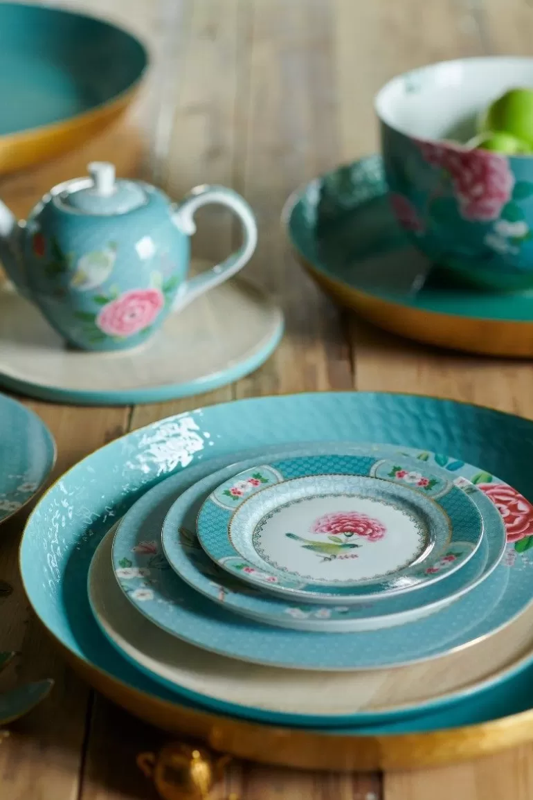 Gebäckteller<Pip Studio Blushing Birds Petit Four 12 Cm Blau