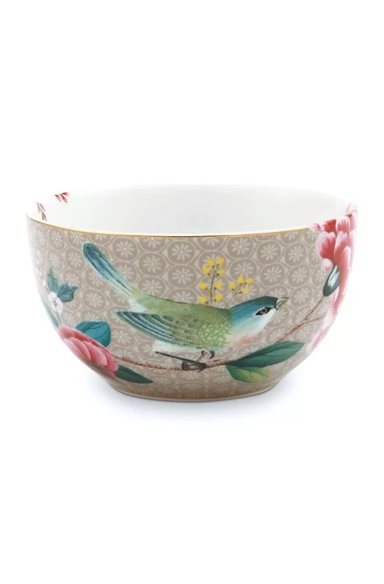Schalen<Pip Studio Blushing Birds Schale 12 Cm Khaki