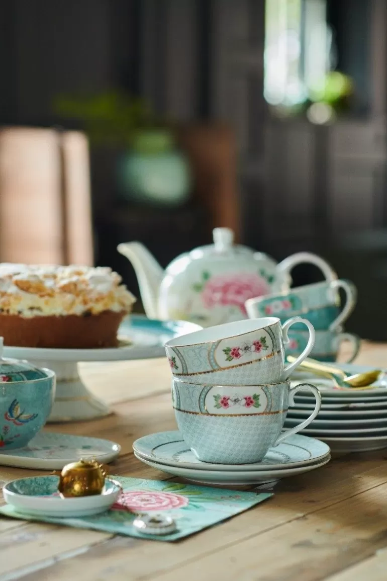 Tasse & Untertasse<Pip Studio Blushing Birds Set/2 Cappuccino Tassen & Untertassen Weis