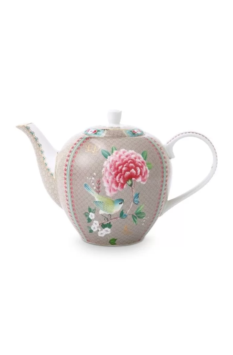 Teekannen<Pip Studio Blushing Birds Teekanne Gross Khaki