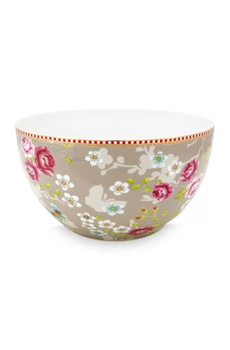 Schalen<Pip Studio Early Bird Schale Chinese Rose 18 Cm Khaki