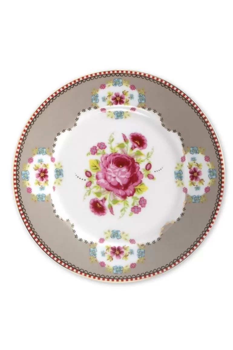 Gebäckteller<Pip Studio Floral Gebäckteller 17 Cm Khaki
