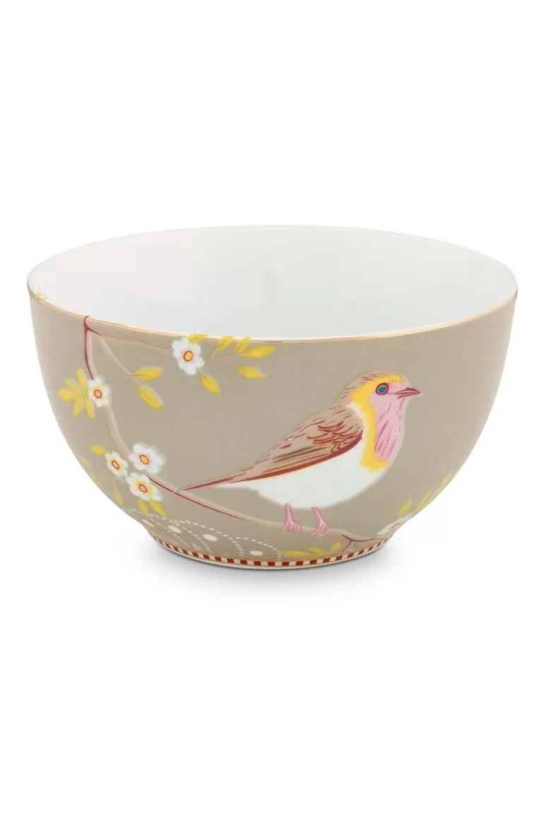 Schalen<Pip Studio Floral Schale Early Bird 15 Cm Khaki