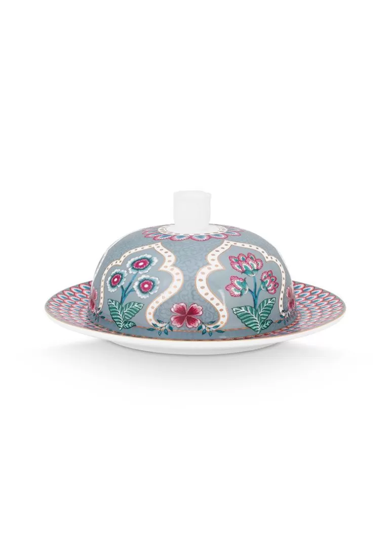 Butterschalen<Pip Studio Flower Festival Butterschale Hell Blau