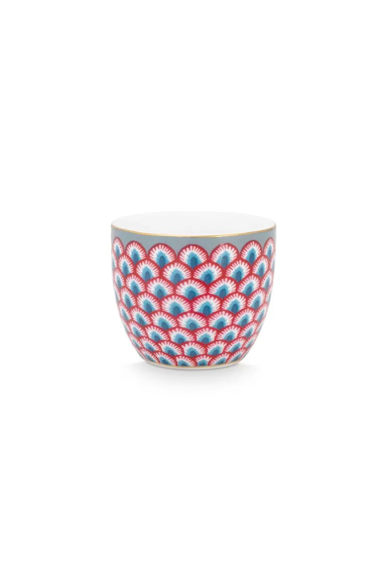 Eierbecher<Pip Studio Flower Festival Eierbecher Rot-Hell Blau