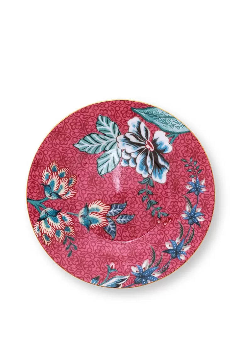 Gebäckteller<Pip Studio Flower Festival Petit Four Dark Pink 12Cm Rosa