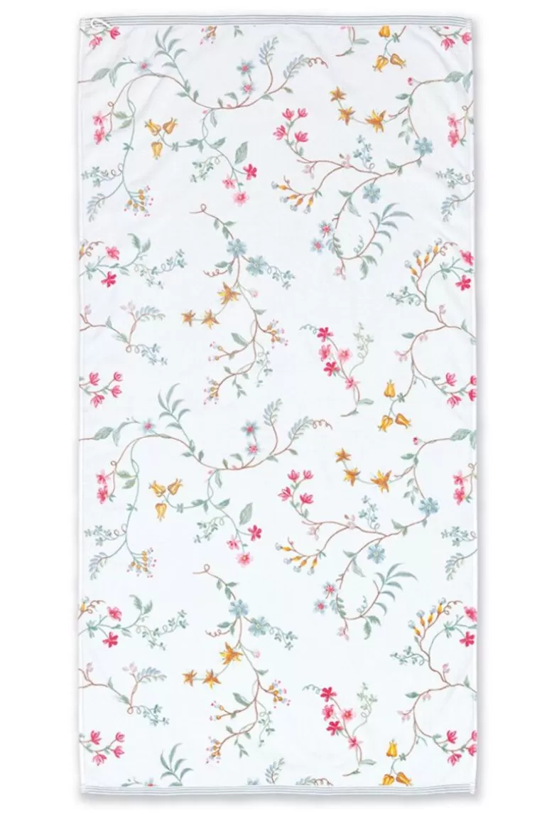 Handtücher<Pip Studio Grose Handtuch Les Fleurs 70X140 Cm Weis