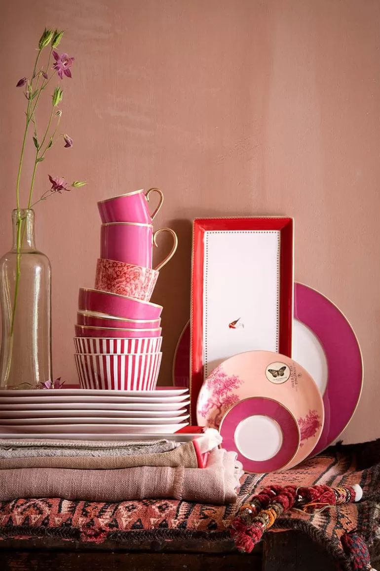 Gebäckteller<Pip Studio Heritage Gebäckteller Bemalt Rosa 18 Cm