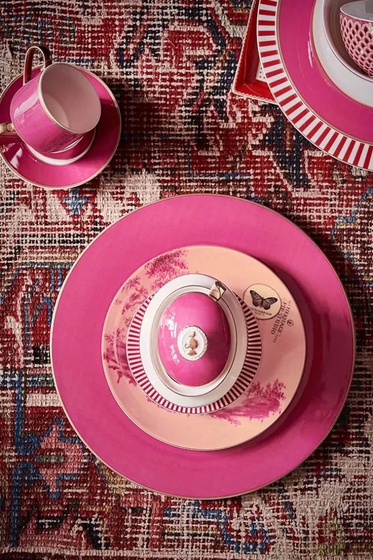 Gebäckteller<Pip Studio Heritage Gebäckteller Bemalt Rosa 18 Cm
