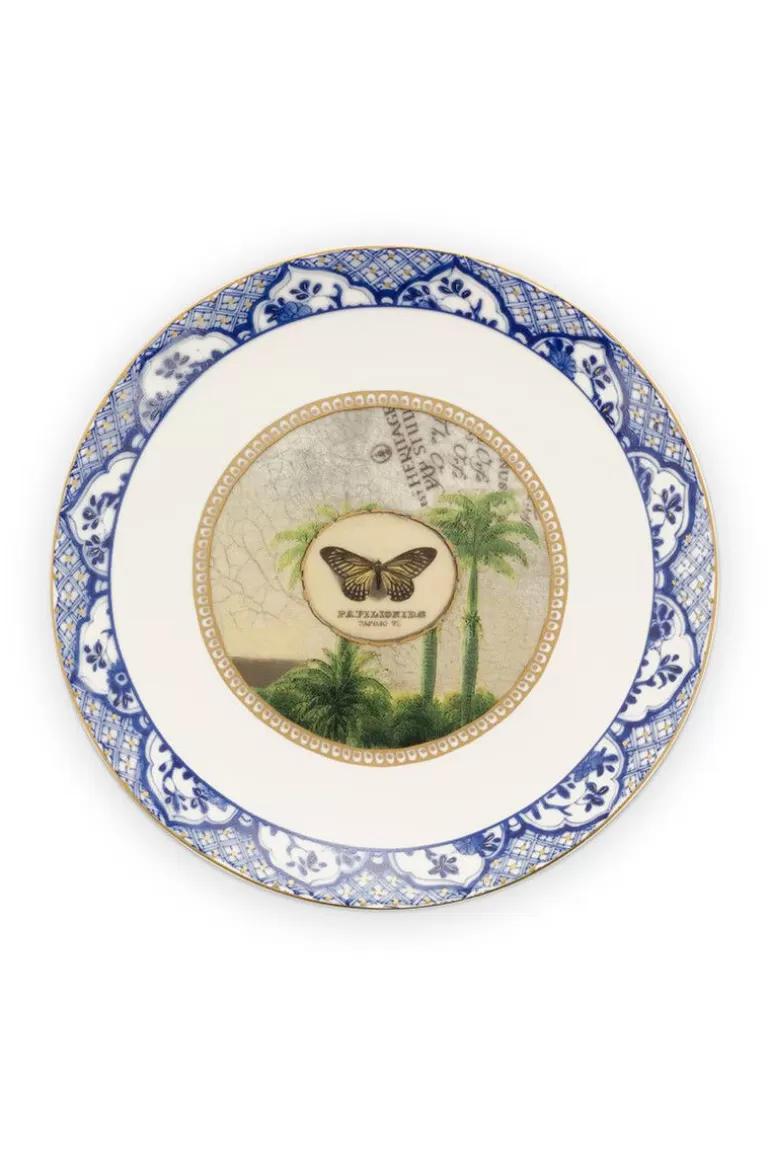 Gebäckteller<Pip Studio Heritage Gebäckteller Schmetterling Blau 15 Cm