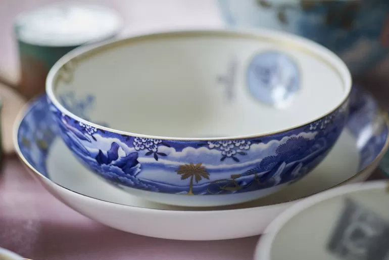 Tiefe Teller<Pip Studio Heritage Suppenteller Grenze Blau 25.5 Cm