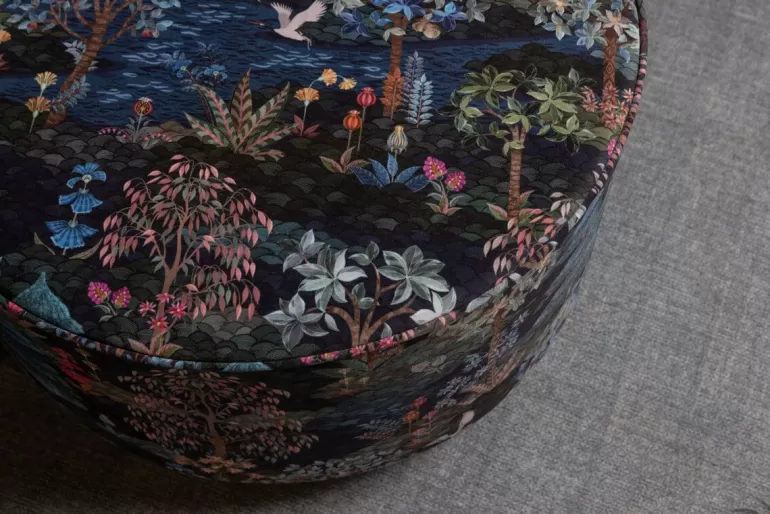 Hocker Und Stühle<Pip Studio Hocker Large Pip Garden Dunkelblau