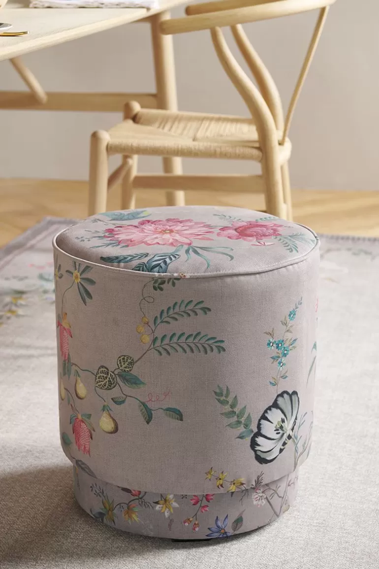 Hocker Und Stühle<Pip Studio Hocker Medium Fleur Grandeur Khaki
