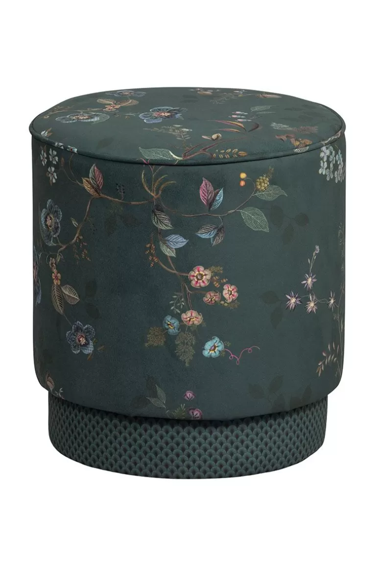 Hocker Und Stühle<Pip Studio Hocker Medium Kawai Flower Grun