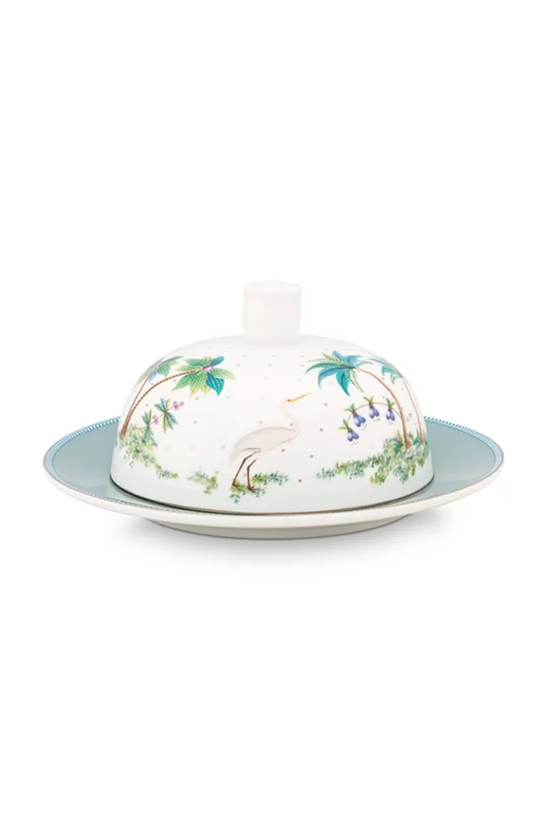Butterschalen<Pip Studio Jolie Butterschale Runde Dots Gold Weis