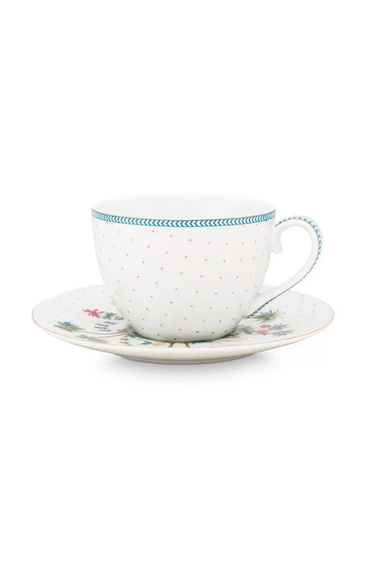 Cappuccino Tasse<Pip Studio Jolie Cappuccino Tasse & Untertasse Dots Gold