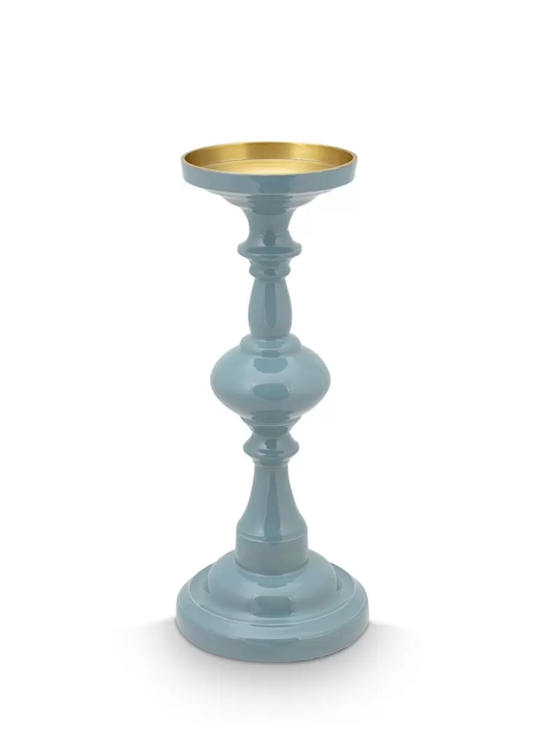 Kerzenhalter<Pip Studio Kerzenstander Blau 34 Cm