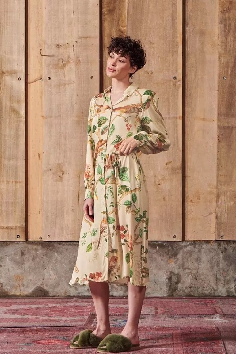 Nachthemden<Pip Studio Kleid Lange Armel Good Nightingale Sand