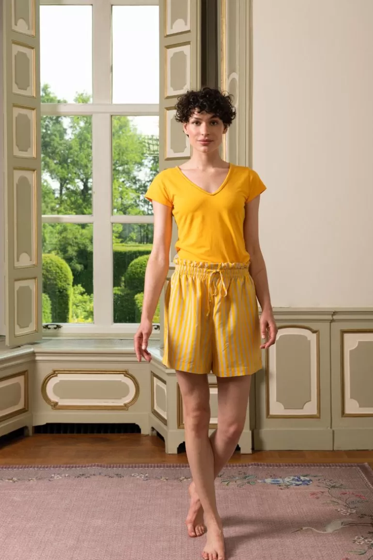 Shorts<Pip Studio Kurze Hose Sumo Stripe Gelb
