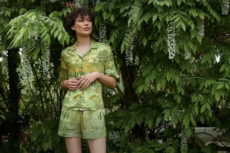 Shorts<Pip Studio Kurze Hose Toscana Grun