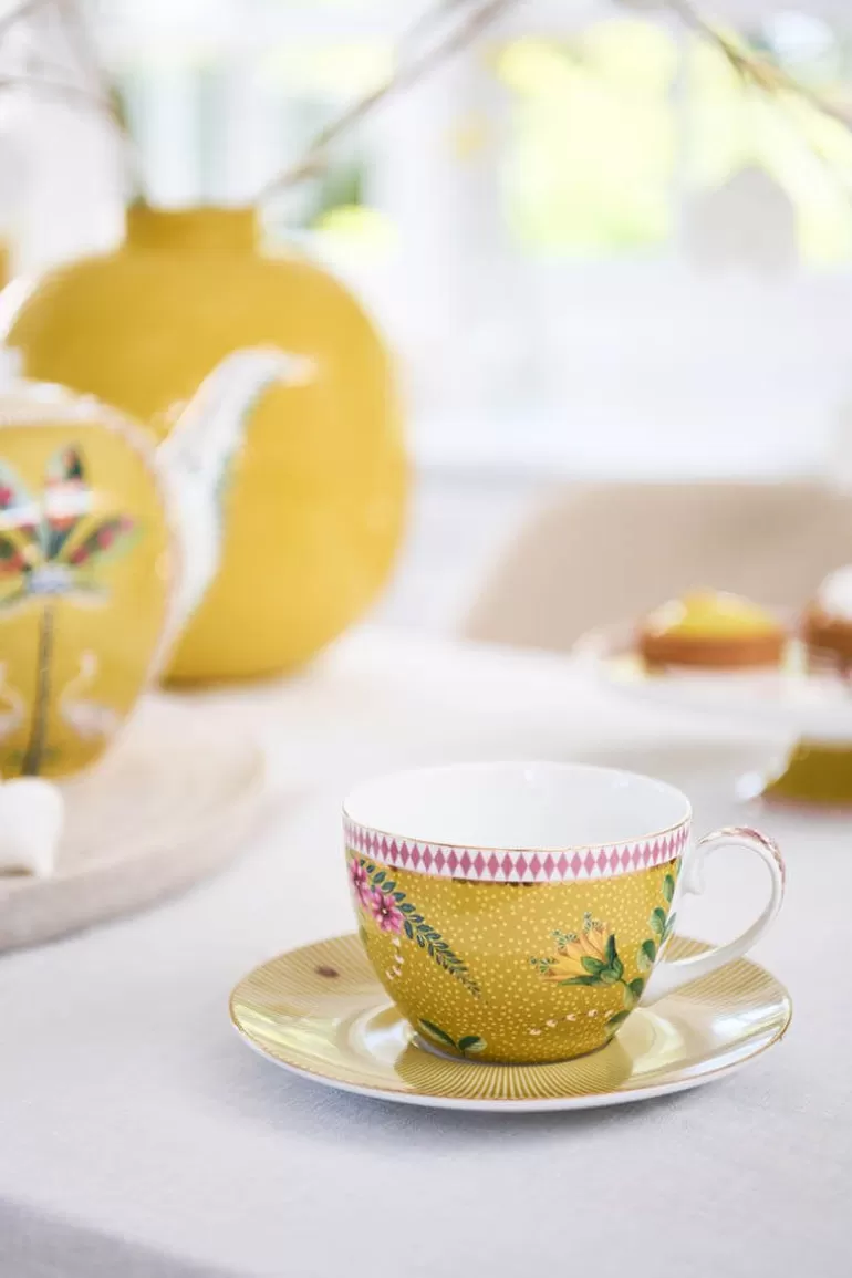 Tasse & Untertasse<Pip Studio La Majorelle Cappuccino Tasse & Untertasse Gelb