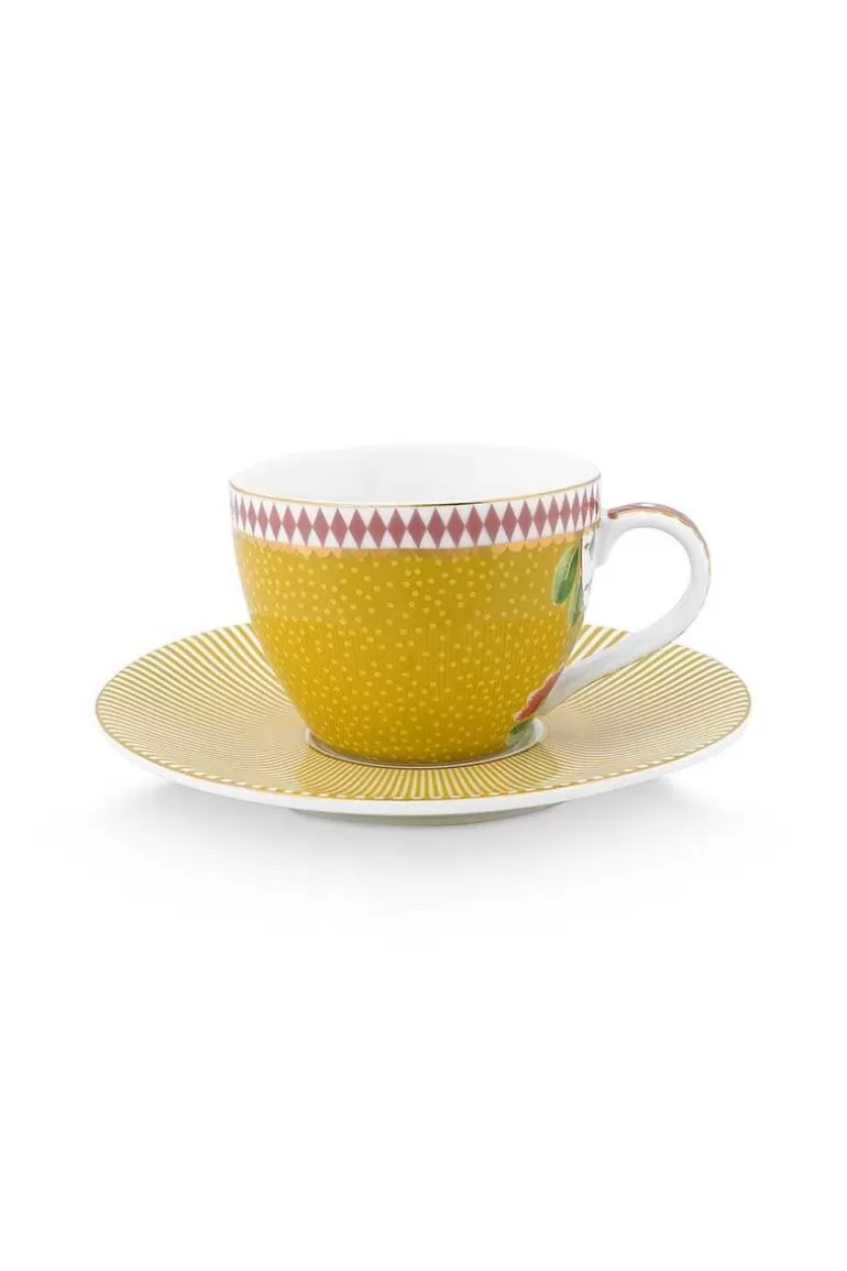 Tasse & Untertasse<Pip Studio La Majorelle Espresso Tasse & Untertasse Gelb