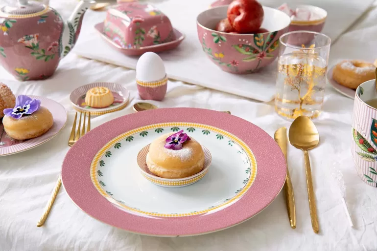 Eierbecher<Pip Studio La Majorelle Set/4 Eierbechers Rosa