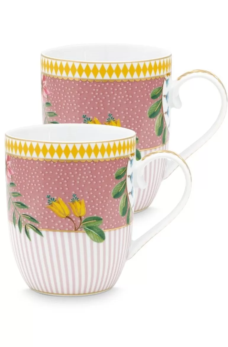 Kaffeetassen<Pip Studio La Majorelle Set/2 Tassen Klein Rosa