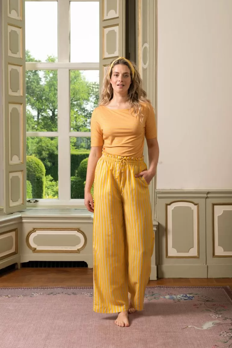 Hosen<Pip Studio Lange Hose Sumo Stripe Gelb
