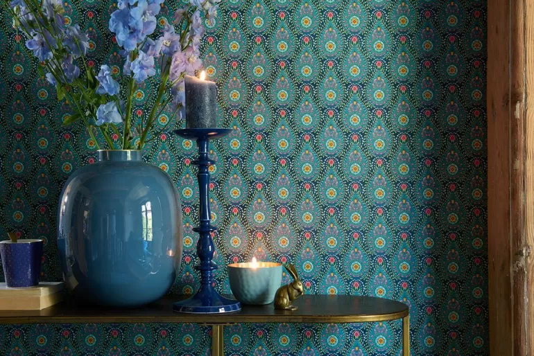 Grose Vasen<Pip Studio Metall Vase 32 Cm Blau