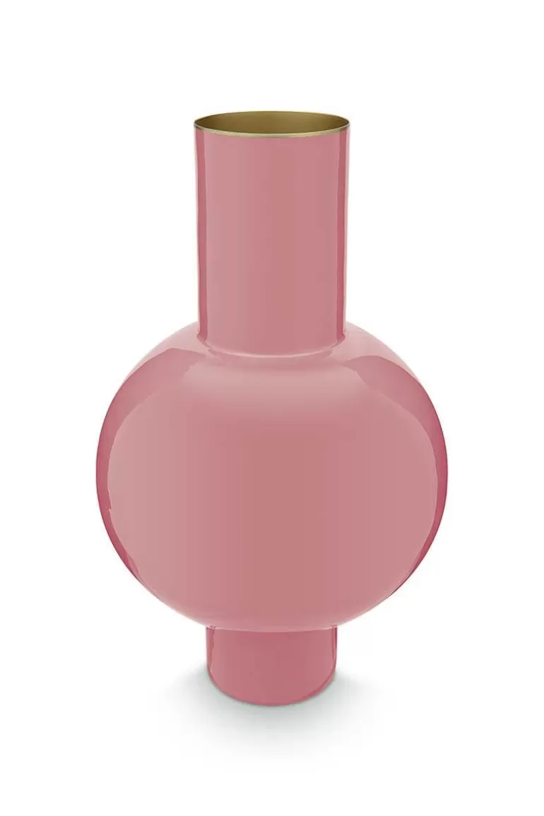 Grose Vasen<Pip Studio Metall Vase 40Cm Rosa