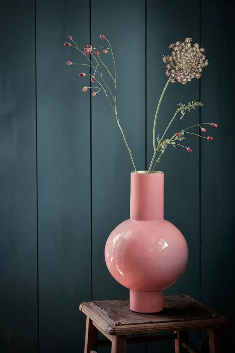 Grose Vasen<Pip Studio Metall Vase 40Cm Rosa