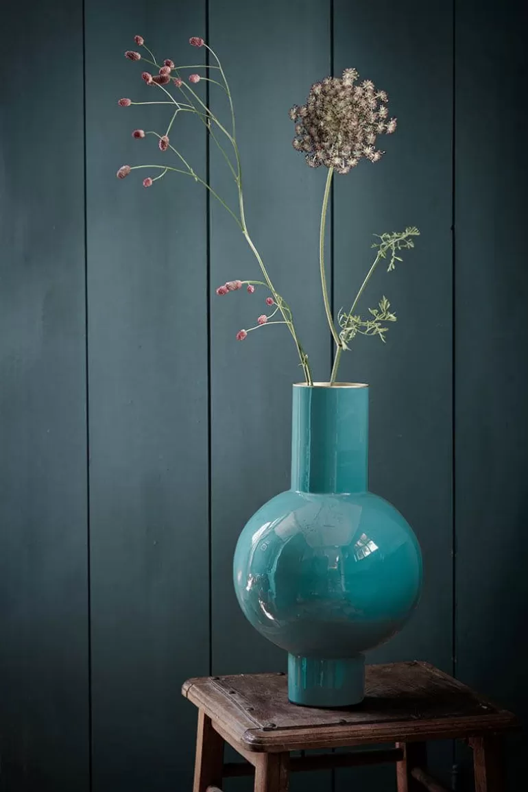 Grose Vasen<Pip Studio Metall Vase Dunkel 40 Cm Grun