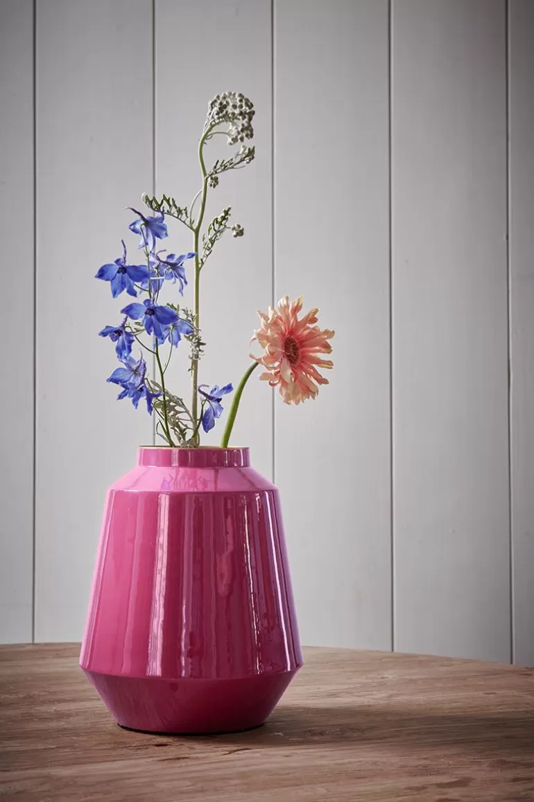 Grose Vasen<Pip Studio Metall Vase Rosa 29 Cm