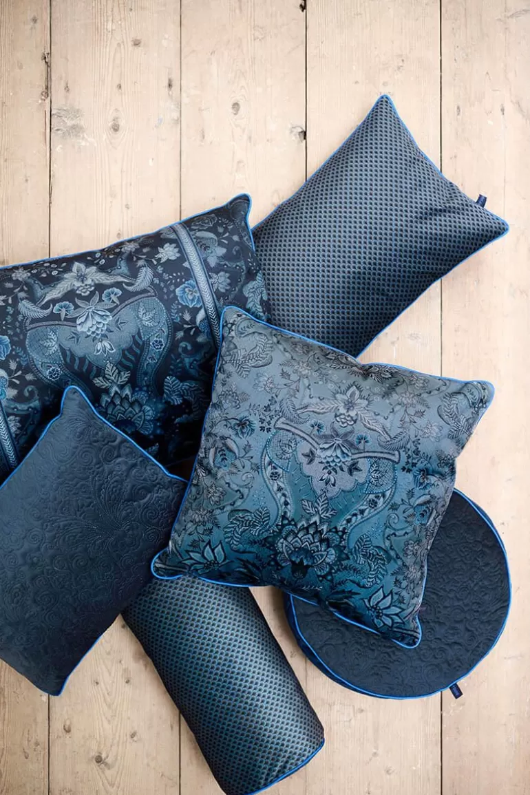 Zierkissen<Pip Studio Nackenrolle Suki Dunkel Blau