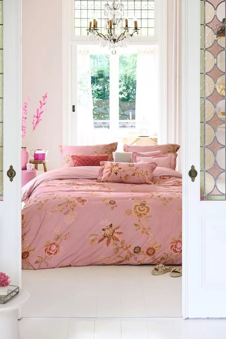 Zierkissen<Pip Studio Quadratisches Zierkissen Cece Fiore Rosa