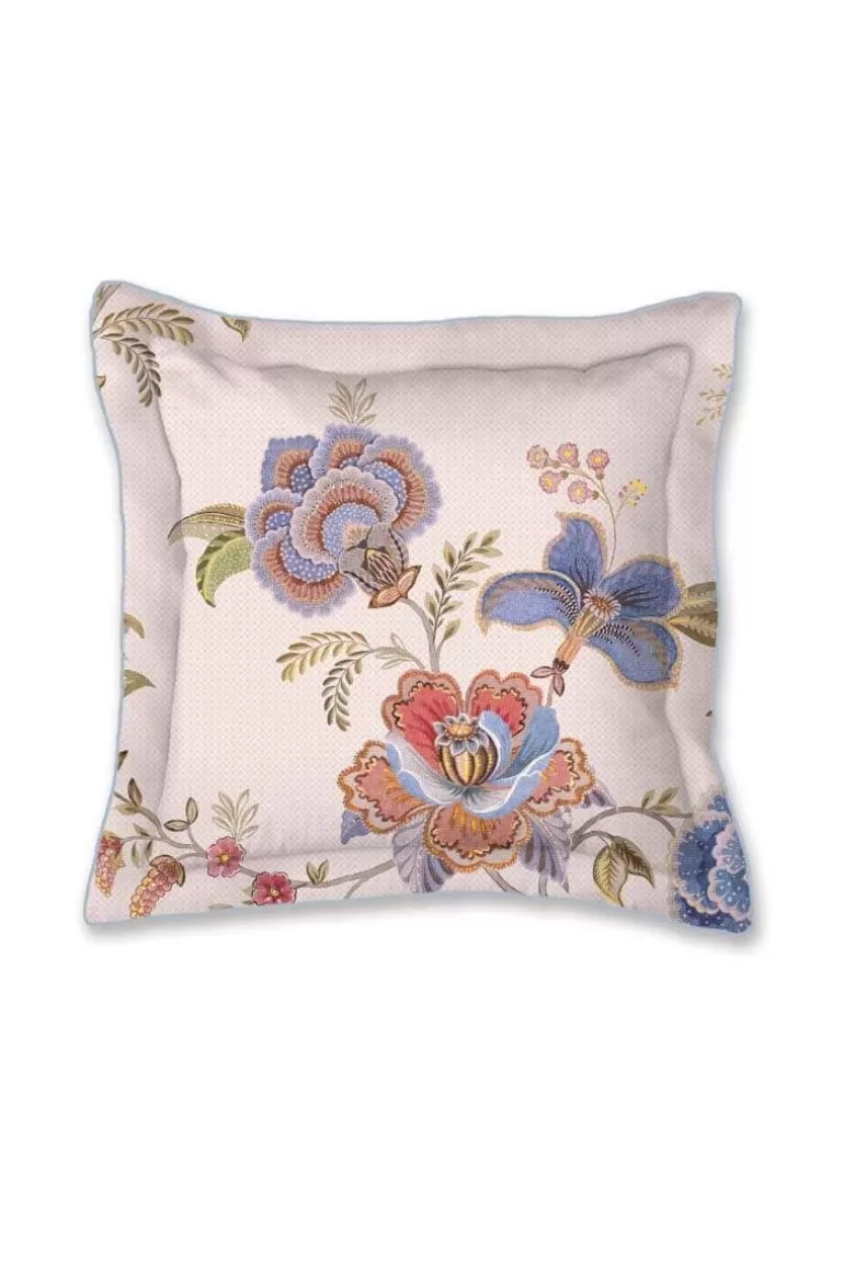 Zierkissen<Pip Studio Quadratisches Zierkissen Cece Fiore S Weis
