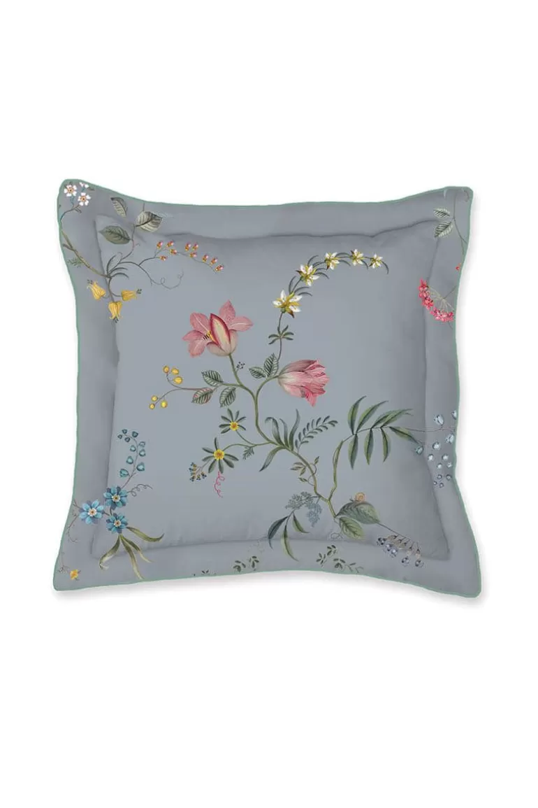 Zierkissen<Pip Studio Quadratisches Zierkissen Fleur Grandeur Blau