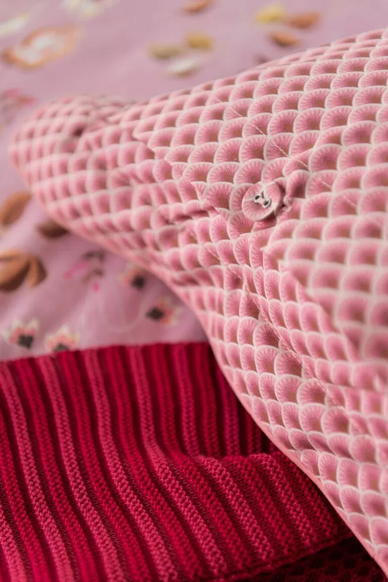 Bettkissen<Pip Studio Quadratisches Zierkissen Tokyo Blossom Hellrosa
