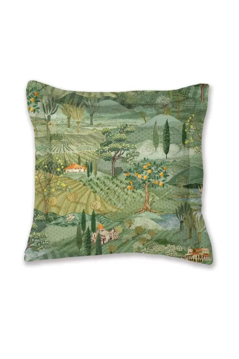 Zierkissen<Pip Studio Quadratisches Zierkissen Toscana Grun