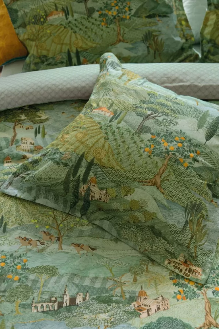Zierkissen<Pip Studio Quadratisches Zierkissen Toscana Grun