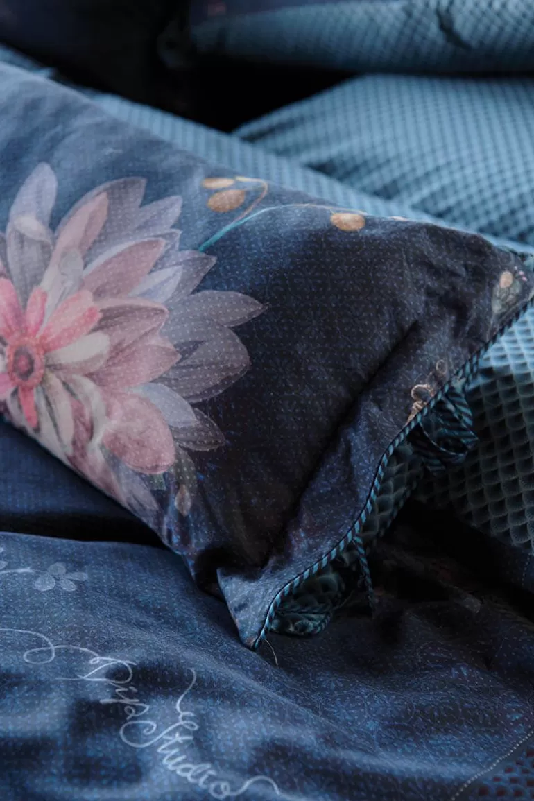 Bettkissen<Pip Studio Rechteckige Zierkissen Lang Tokyo Bouquet Dunkel Blau