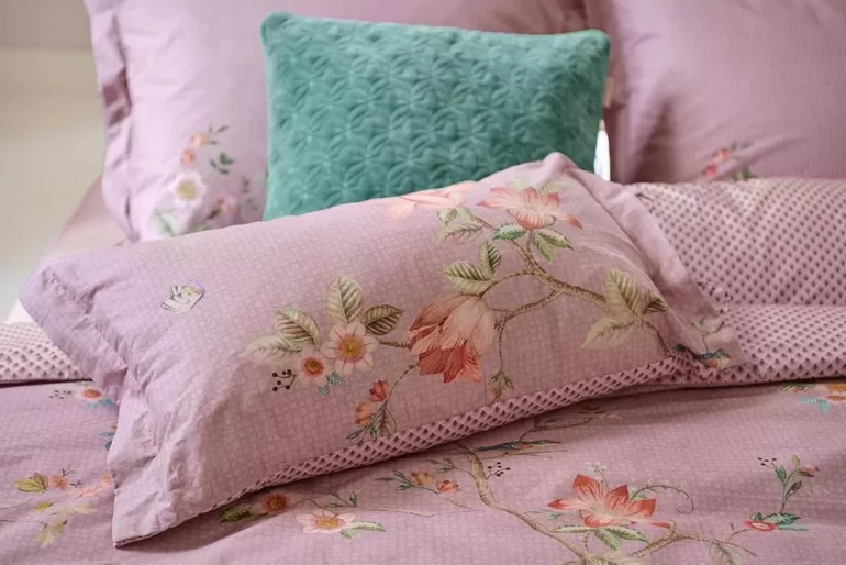 Bettkissen<Pip Studio Rechteckige Zierkissen Okinawa Lila