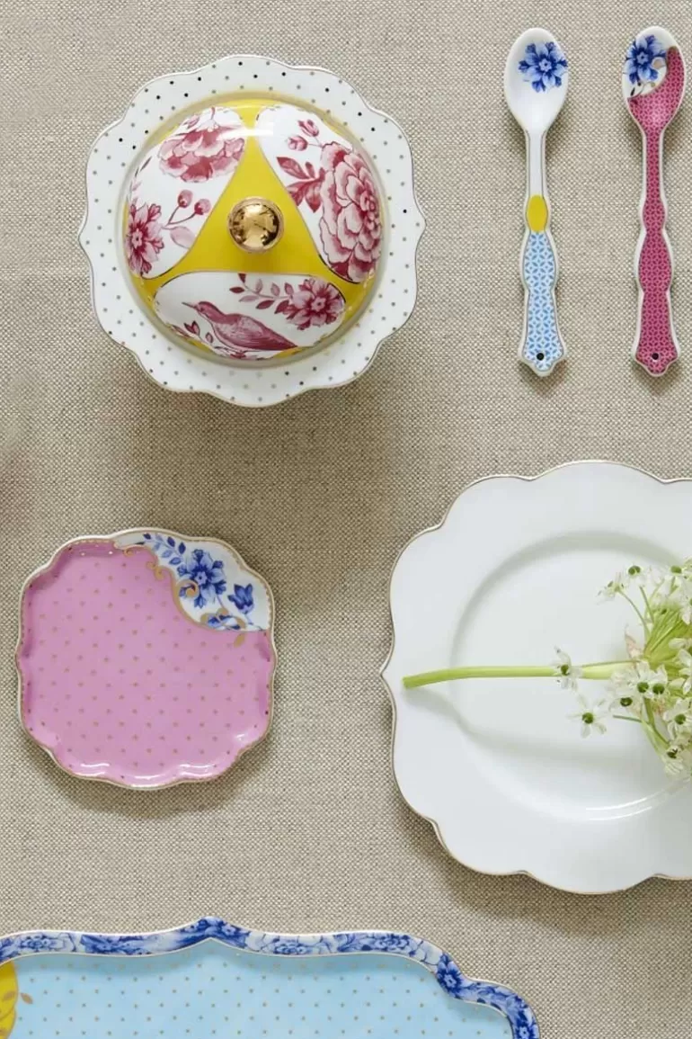Teebeutelablage<Pip Studio Royal Multi Teebeutelablage Rosa 10 Cm