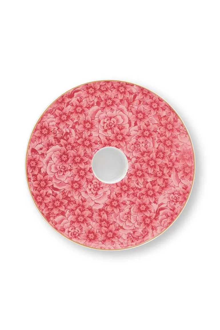 Kerzenhalter<Pip Studio Royal Stripes Kerze Schale Blumen Rosa 14Cm