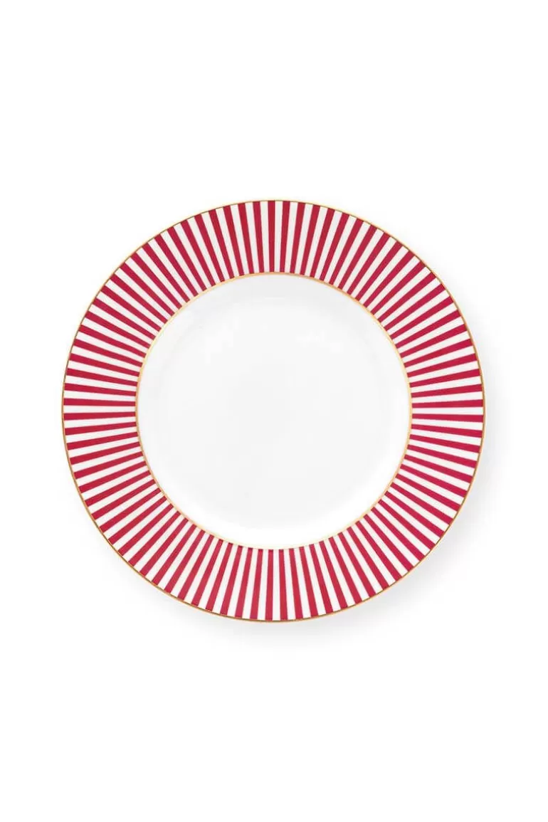 Gebäckteller<Pip Studio Royal Stripes Petit Four Dunkelrosa 12Cm